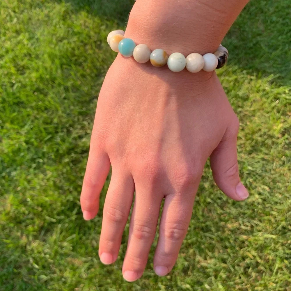 Amazonite Crystal Bracelet (10mm beads) - Picture 2 of 5